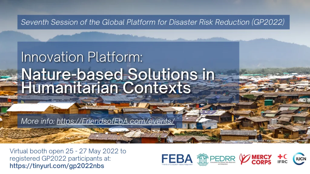 Plateforme d'innovation GP2022 : Solutions fondées sur la nature dans les contextes humanitaires
